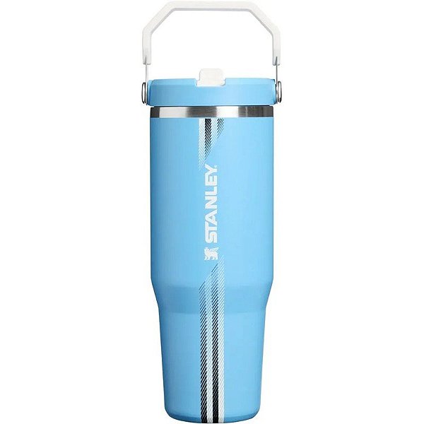 Botella Térmica Stanley Flip Straw Tumbler - 10-12043-1499 (887mL) Team Light Blue White