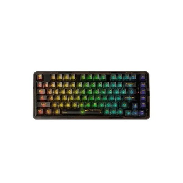 Teclado Gamer Redragon Elf Pro K649CTB RGB Switch Translucent Custom Layout 78% Sem Fio - Preto