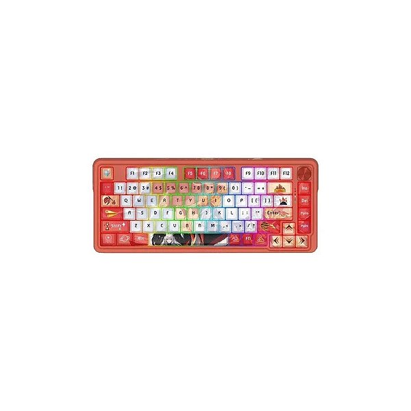 Teclado Gamer Redragon K673AK-RGB-Pro Ucal Pro Vermelho