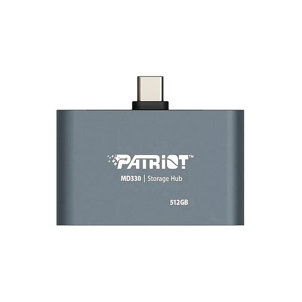 Hub USB-C Patriot PMD512GH013 512GB 3 em 1 - Cinza