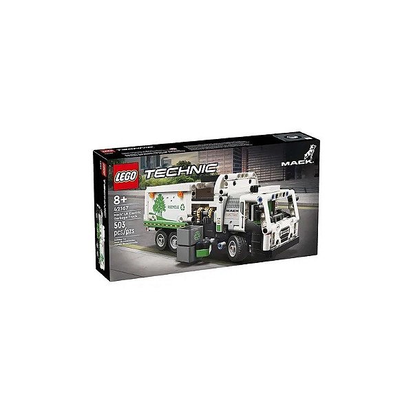 Caminhão de Lixo Elétrico Mack LR de Lego Technic 42167 503 Peças