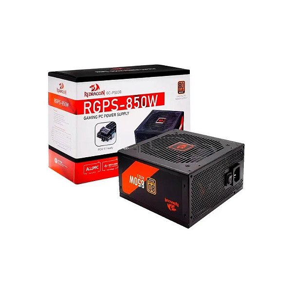 Fonte 850W Redragon GC-PS030 80+ Bronze ATX 850W*G