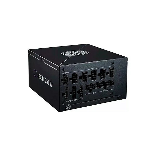 Fonte Cooler Master GX III MPX-7503-Afag-Bus ATX 750W 80 Plus Gold Modular Completa PFC Ativo Bivolt - Preto