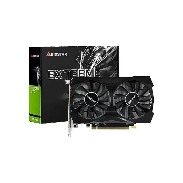 Placa de Vídeo Biostar Extreme Gaming Geforce GTX 1050 4 GB GDDR5 - Preto (VN1055XF41)