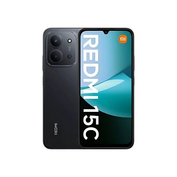 Telefone Xiaomi Redmi 15C Dual 256 GB - Preto Meia-Noite