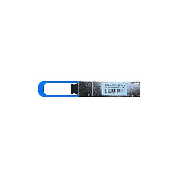 Cabo de Fibra Óptica QSFP28 100G 20KM 1310NM LR4 4 Onda Dúplex LC SM