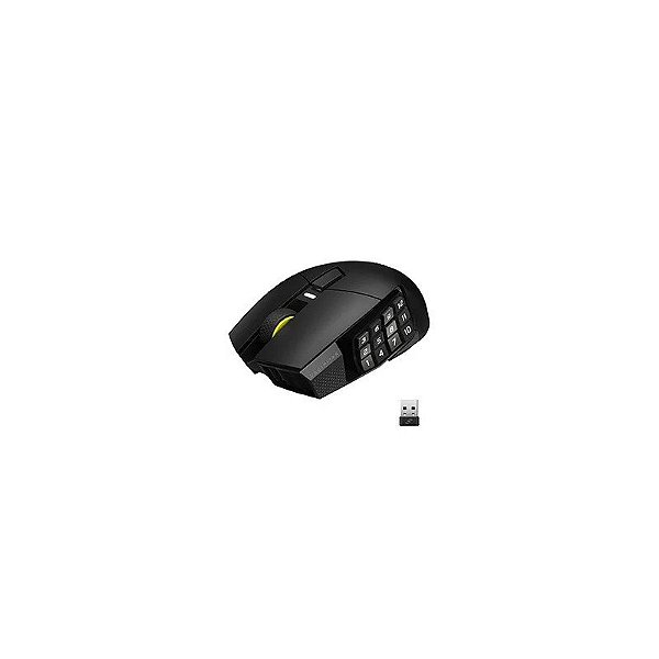 Mouse Gamer Corsair Scimitar Elite Se Mmo Sem Fio - Gun Metal (CH-9314014-WW)