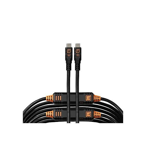 Cabo USB-C para USB-C Tether Tools Tetherpro 10 GBPS para Câmera - Preto 9,4 Metros (CUC31G2-BLK)