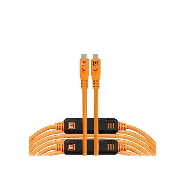Cabo USB-C para USB-C Tether Tools Tetherpro 10 GBPS para Câmera - Laranja 9,4 Metros (CUC31G2-Org)