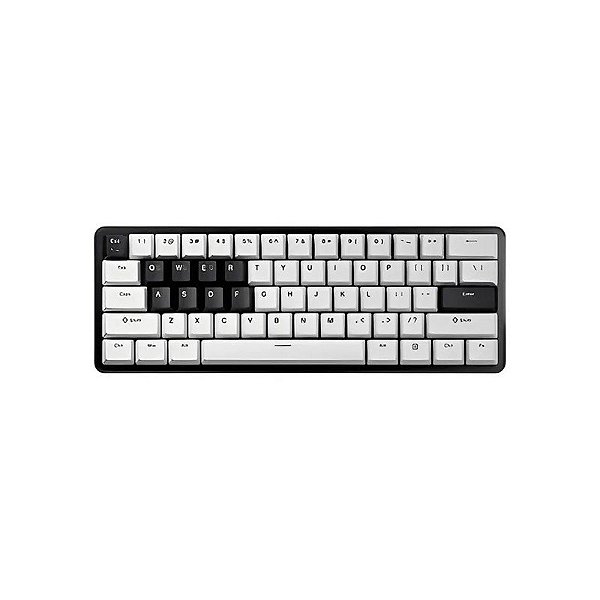 Teclado Mecânico Pulsar PCMK 3 He 60% RGB Hall Effect Magnetic Switch Bluetooth - Preto/Branco