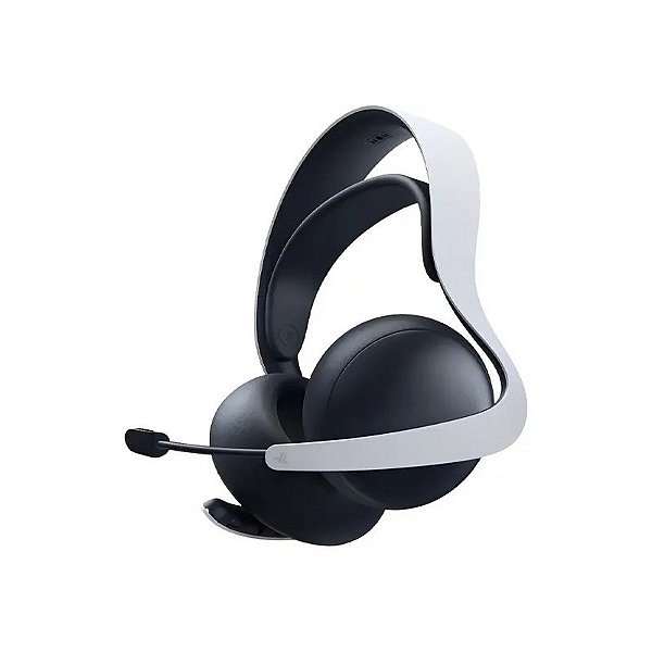 Headset Gamer Sem Fio Sony Pulse Elite CFI-ZWH2 com USB para PC/PS5/PS Portal + Suporte de Carregamento - Branco/Preto