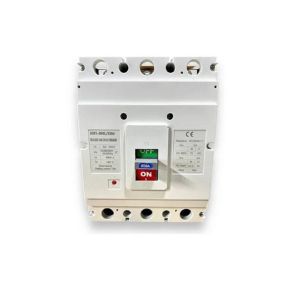 Disjuntor Intermediário Trifásico 3 Polos 650A 50/60Hz (Curva C)