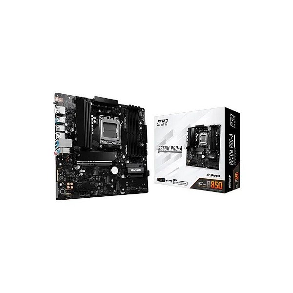 Placa Mãe Asrock B850M Pro-A DDR5 Socket AM5 Chipset B850 Micro ATX