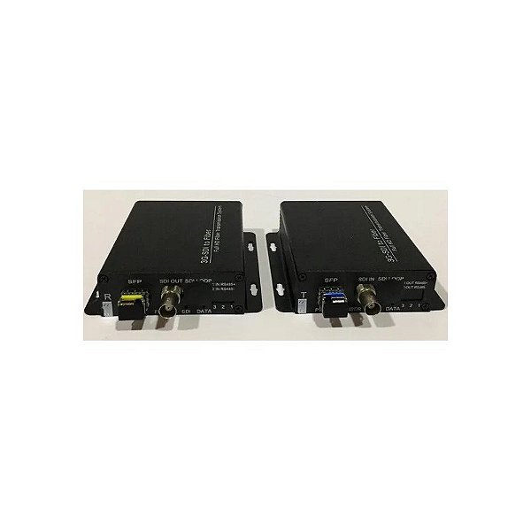 Kit Conversor de Vídeo F. 1CH 20KM 3G-Sdi (HL-1V-20T/R/3G-Sdi) Par