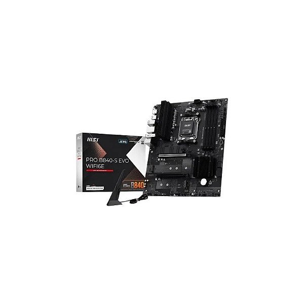 Placa Mãe AM5 MSI B840-s Pro Evo WIFI6 DDR5/HDMI