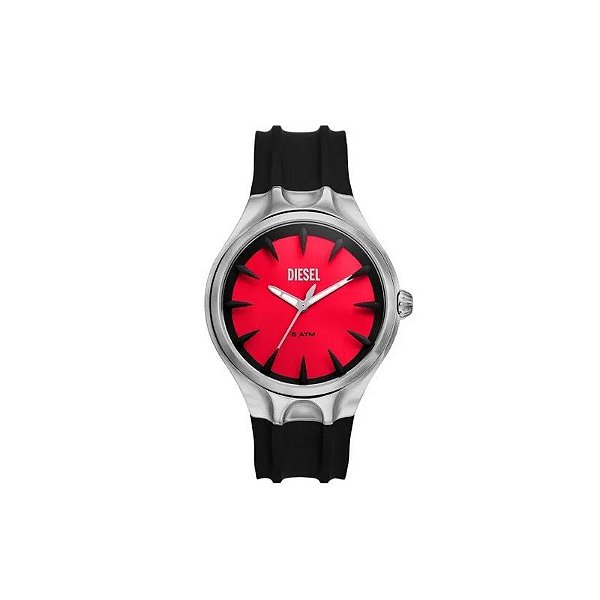 Relógio Masculino Analógico Diesel Silicone DZ2202 Preto