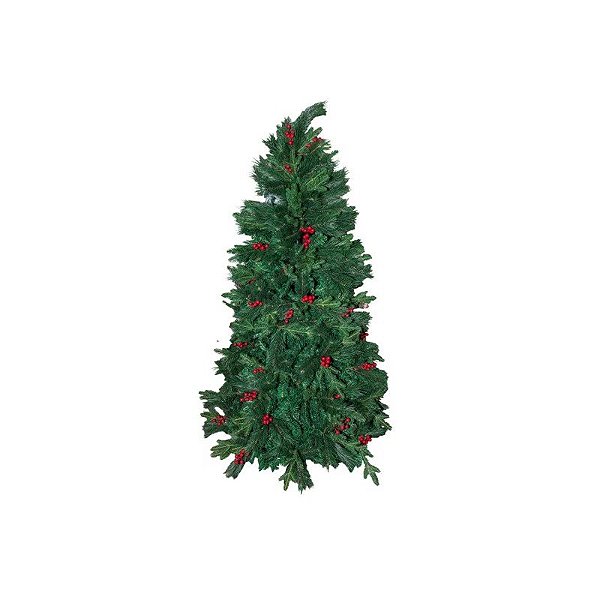 Árvore de Natal Tipo Pinheiro Artificial com Bagas de 1,80 Metros