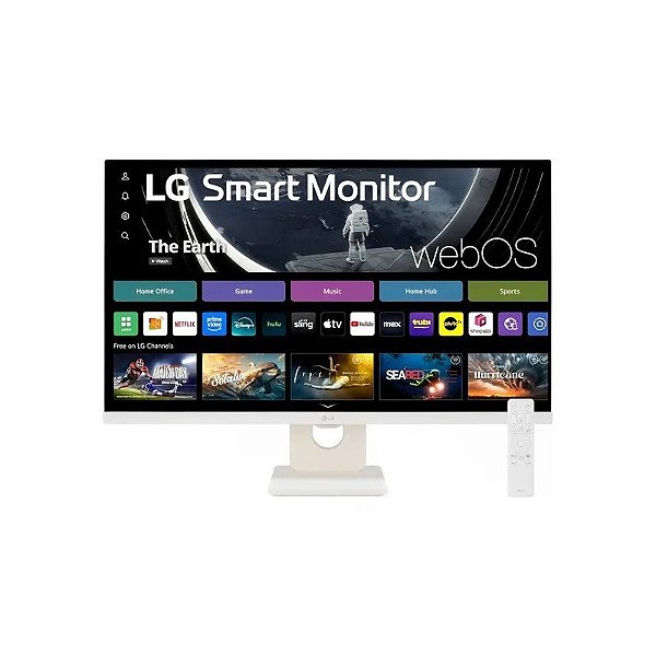 Monitor Inteligente LG 27SR50F-W IPS 27" FHD 60 Hz / 5 ms - Branco