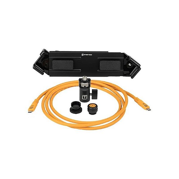 Kit Cabo USB-C para USB-C Tether Tools para Câmera - 1,8 Metros + Suporte para Tablet 8,7" a 14
