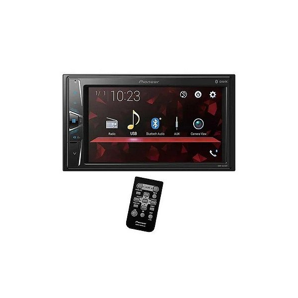 Rádio Carro Pioneer DMH-G225BT - USB - Bluetooth - Controle