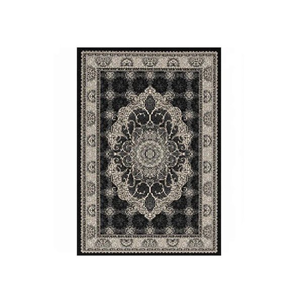 Tapete Turco Turquesa Tipo Persa 1,50 X 2,30 M Preto