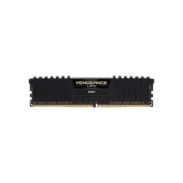 Memória RAM DDR4 Corsair Vengeance LPX 2666 MHZ 16 GB - Preto (CMK16GX4M1A2666C16)