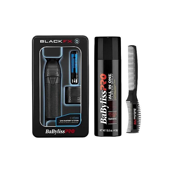 Aparador Babylisspro FX One FX799MB Recarregável + Spray All In One + Pente - Preto