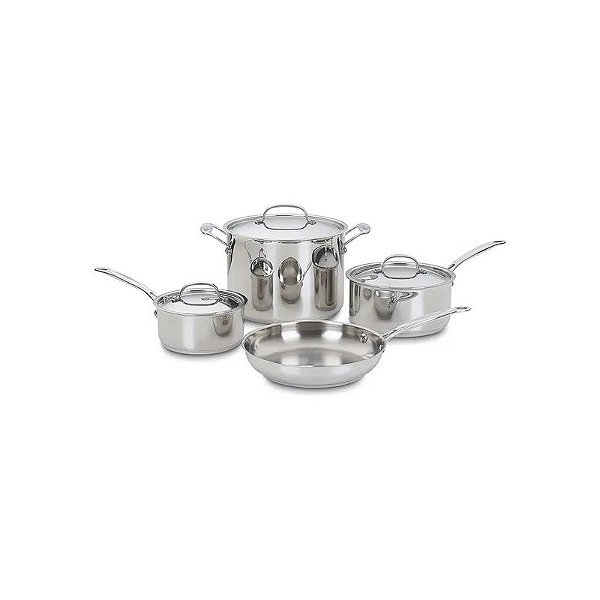 Jogo de Panelas Cuisinart 77-7P1 Inox - 7 Peças