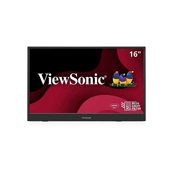 Monitor Portátil Viewsonic VA1653 15.6" FHD - Preto