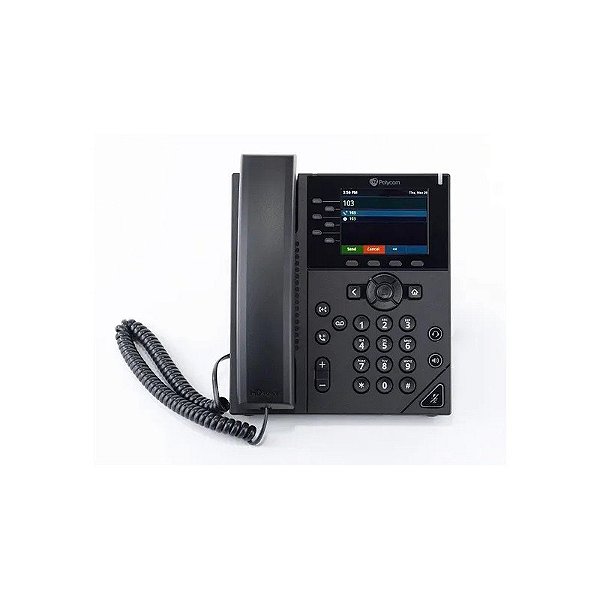 Telefone IP Polycom VVX 350 6 Linhas Empresarial