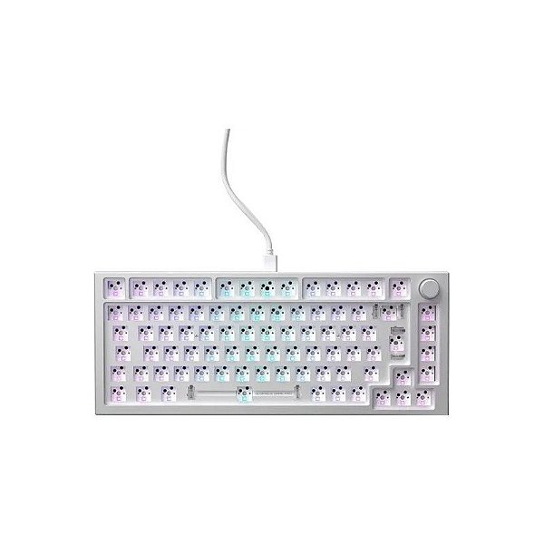 Teclado Mecânico Gamer Modular Glorious GMMK PRO Branco - Com Fio