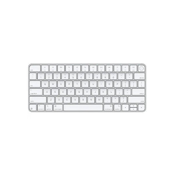 Teclado Sem Fio Apple Magic Keyboard Com Touch Id A3118 MXCK3LL em Inglês com Bluetooth - Prata