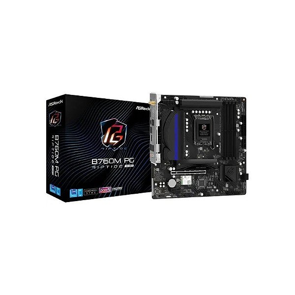 Placa Mãe Asrock B760M PG Riptide Wifi LGA 1700 DDR5