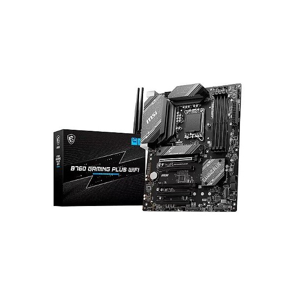 Placa-mãe MSI B760 Gaming Plus Wi-Fi DDR5 Socket LGA 1700 Chipset Intel B760 ATX