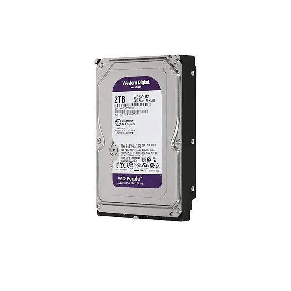 Disco Rígido de 2 TB Western Digital Purple Vigilância 5400 RPM WD23PURZ