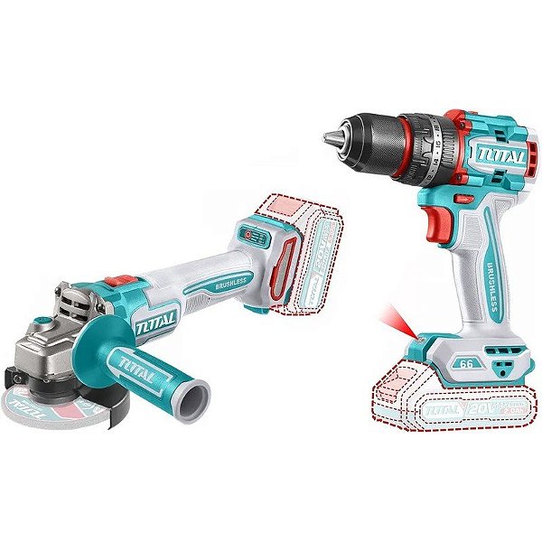 Kit de Ferramentas Sem Fio 20V Total TCKLI20273 - 220V 50/60Hz