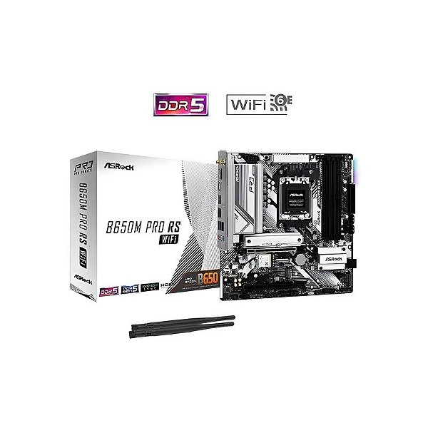 Placa Mãe Asrock B650M Pro RS Wifi AM5 DDR5