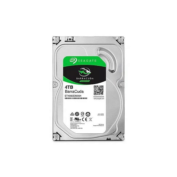 Disco Rígido Seagate 4TB Barracuda SATA 3 5400RPM 3.5" ST4000DM004 (Garantia BR)