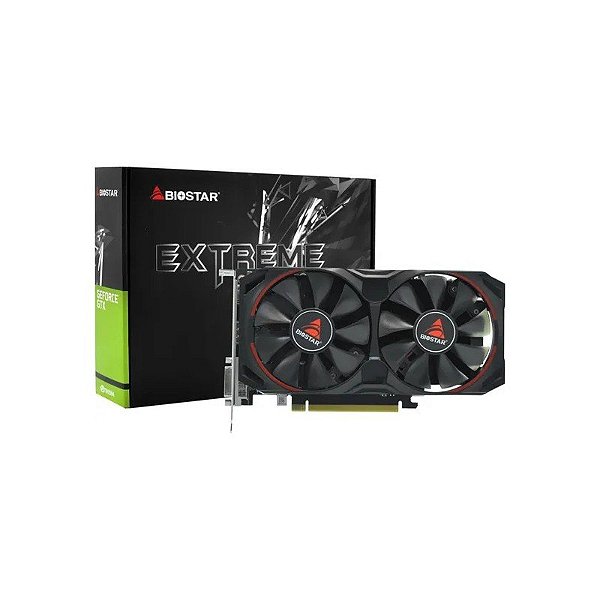 Placa de Vídeo Biostar Extreme Gaming Geforce GTX 1050 Ti 4 GB GDDR5 - Preta (VN1055TF41)