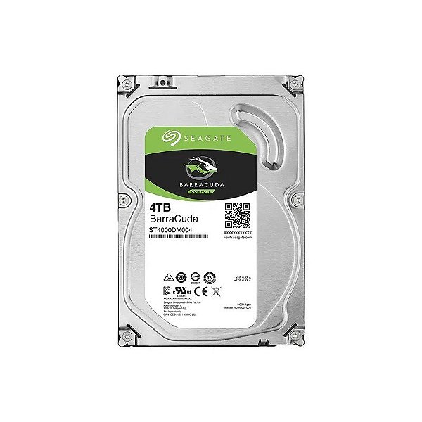 Disco Rígido Interno Seagate Barracuda ST4000DM004 - 4TB - 5400RPM - 3.5