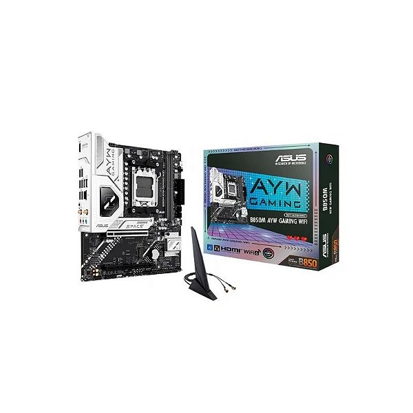 Placa-mãe AM5 Asus B850M-Ayw Gaming Wifi DDR5/HDMI