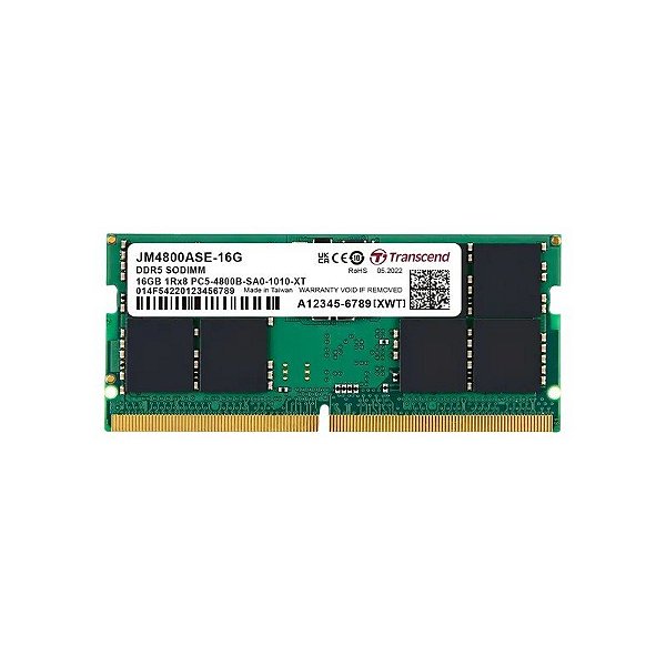 Memória RAM DDR5 Transcend 4800 MHz 16 GB JM4800ASE-16G