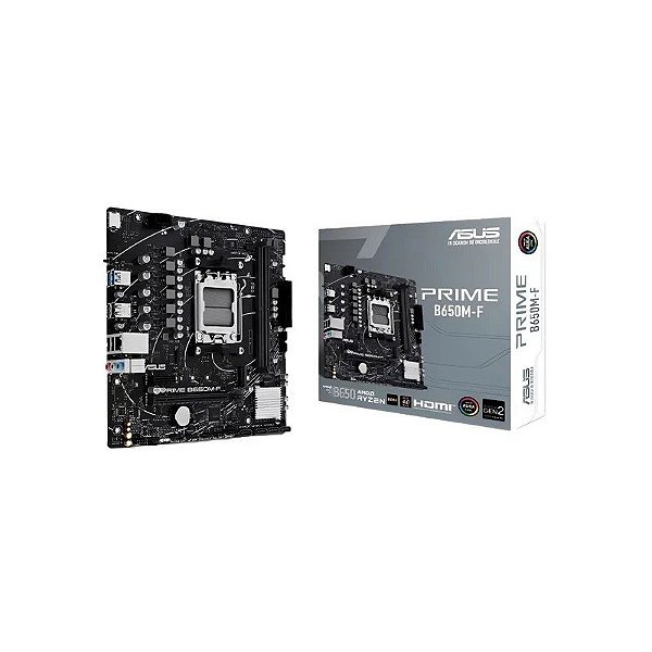 Placa-Mãe AM5 Asus Prime B650M-F HDMI/DDR5 ARGB GEN2 90MB1HKO-M0EAY0