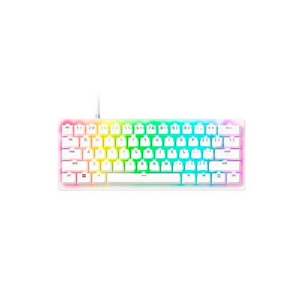 Teclado Gamer Mecânico Razer V3 Pro Mini, RGB 60% USB-C, Switch Óptico Analógico, Inglês, Branco