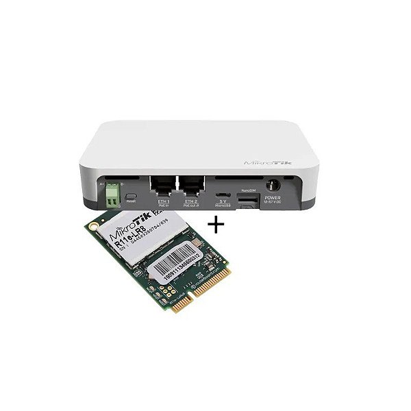 Kit Gateway Mikrotik RB924IR-2ND-BT5&BG77&R11E-LR8 Knot LR8