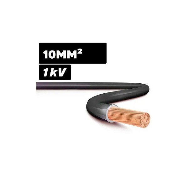 Cabo Flexível Silnax 1KV Hepr 1x10mm 100m Preto