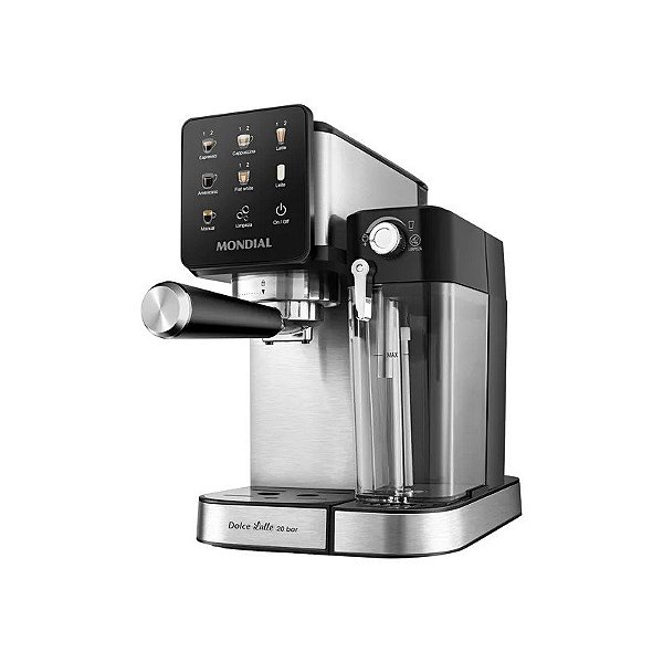 Cafeteira Espresso Mondial Dolce Latte Touch C-28-Ecl 1250 W - Prata/Preto