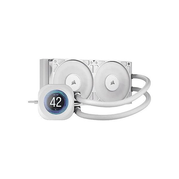 Cooler Líquido Corsair Nautilus 240 RS LCD 240 MM para Cpu - Branco (CW-9061032-WW)