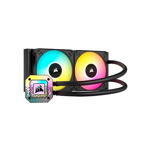 Cooler Líquido Corsair Icue H100I Elite Capellix XT RGB para CPU - Preto (CW-9060068-WW)