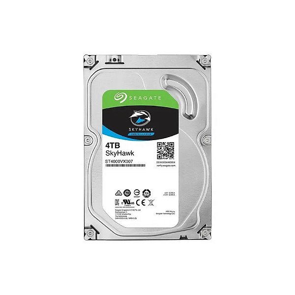 Disco Rígido 4TB Seagate Skyhawk ST4000VX016 Surv 5400RPM 3.5